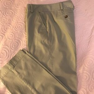 Talbots pale green summer pants. Size 4Petite